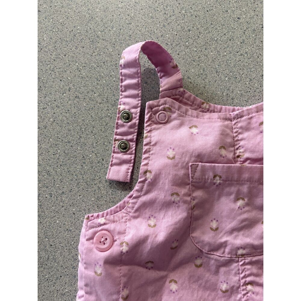 Carter's Pink Adjustable Short Overall Outfit Size: 3 Months * Never Worn - Picture 6 of 7